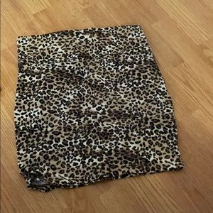 Leopard print skirt